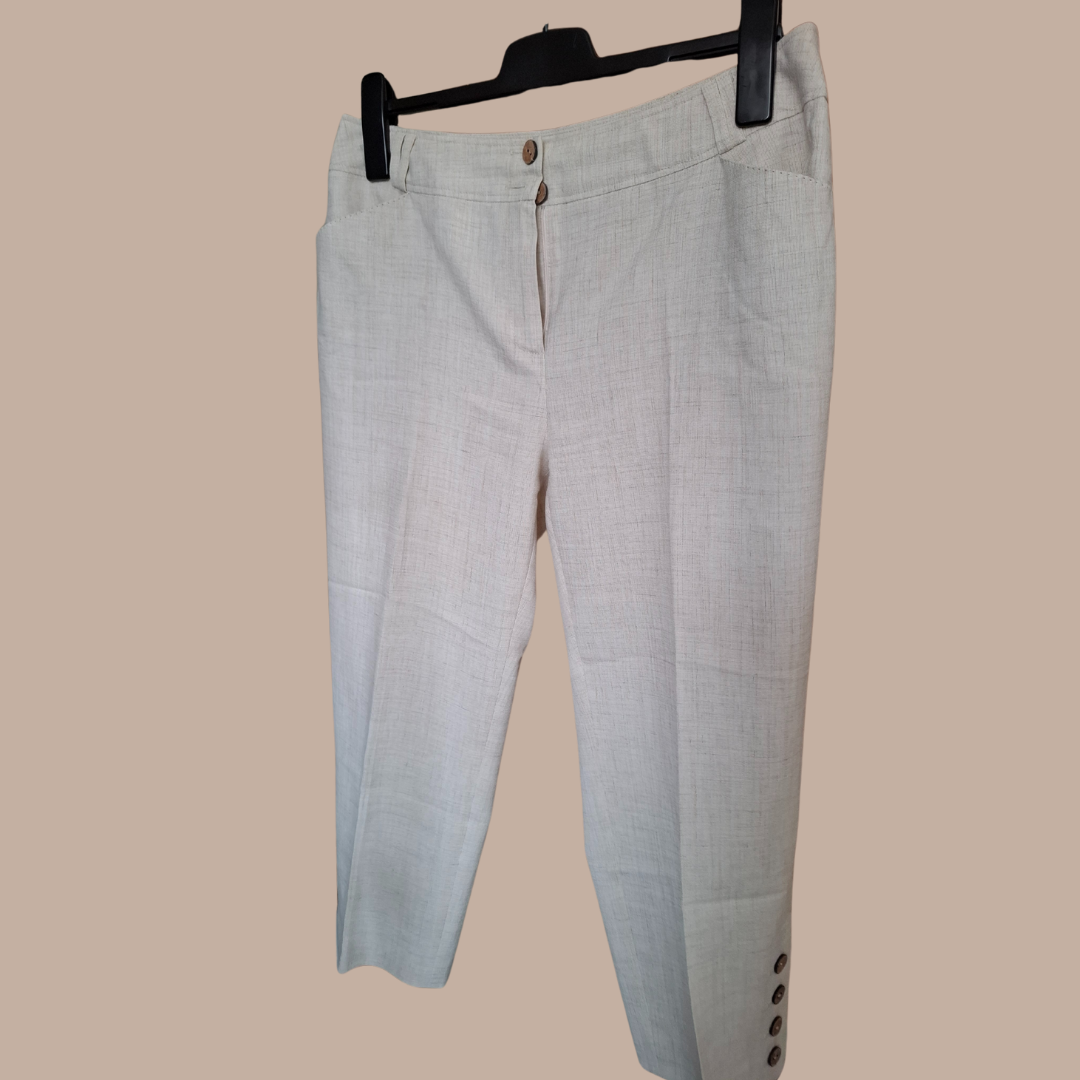 Tailleur pantacourt beige - photo numéro 6