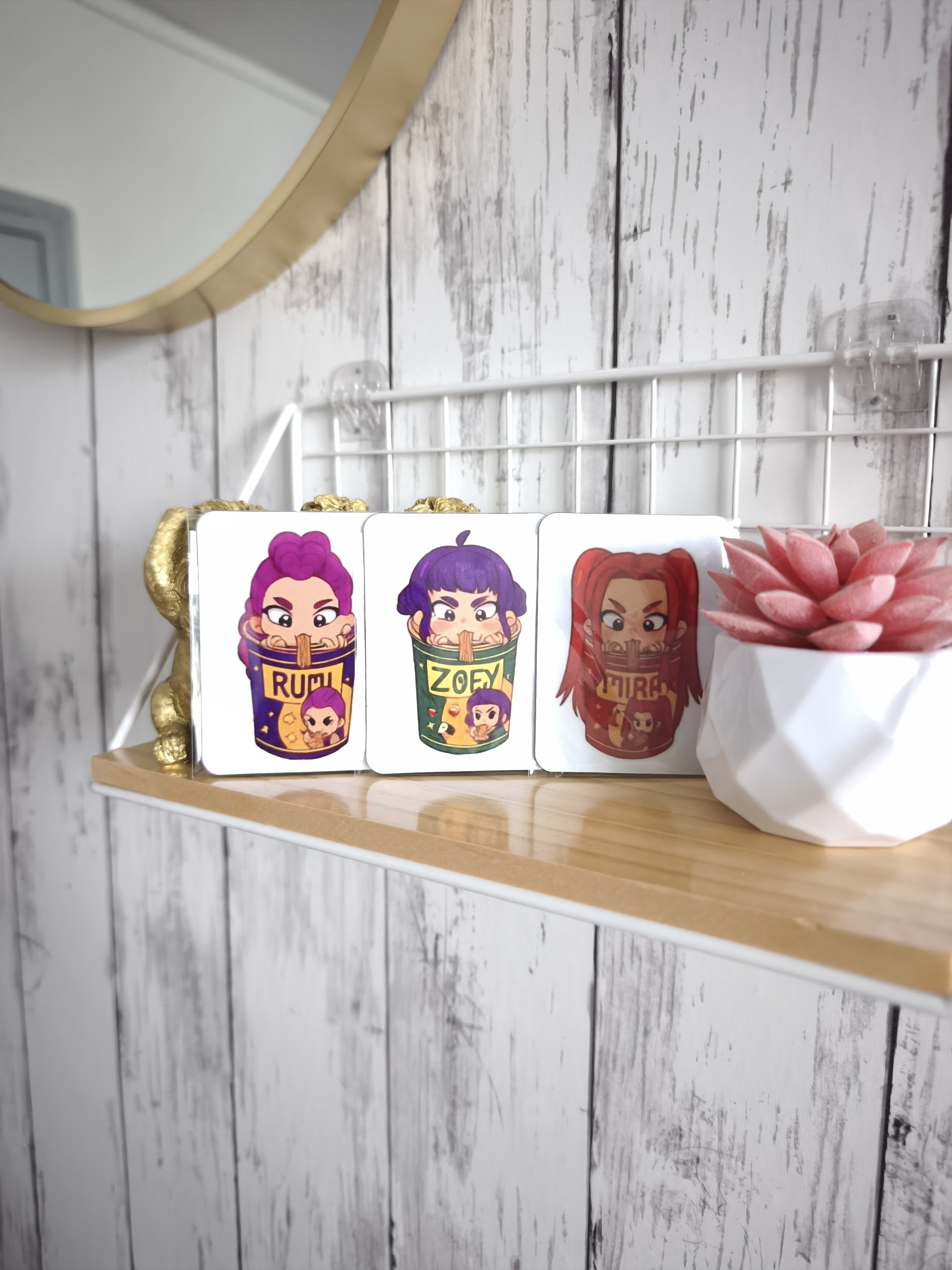 Lot de 3 magnets K-Pop Démon Hunter – Neuf avec emballage