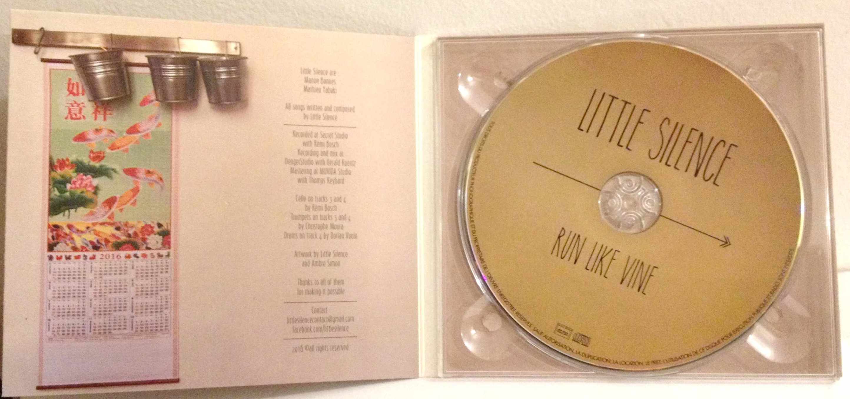 CD musique little silence run like vine - photo numéro 5