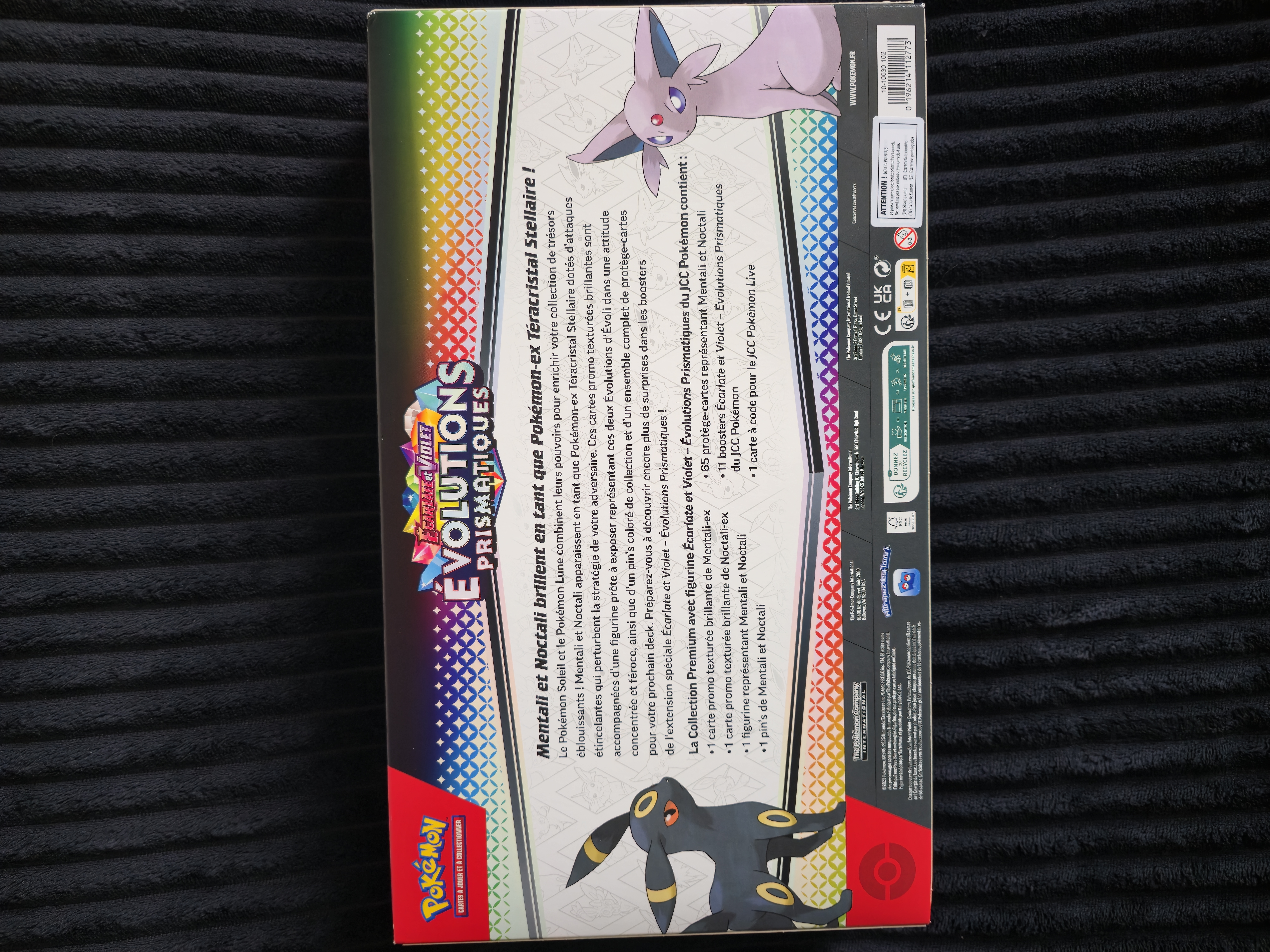 Coffret Collection Pokémon - Figurine Évolutions Prismatiques EV8.5 Neuf & Scellé - photo numéro 2