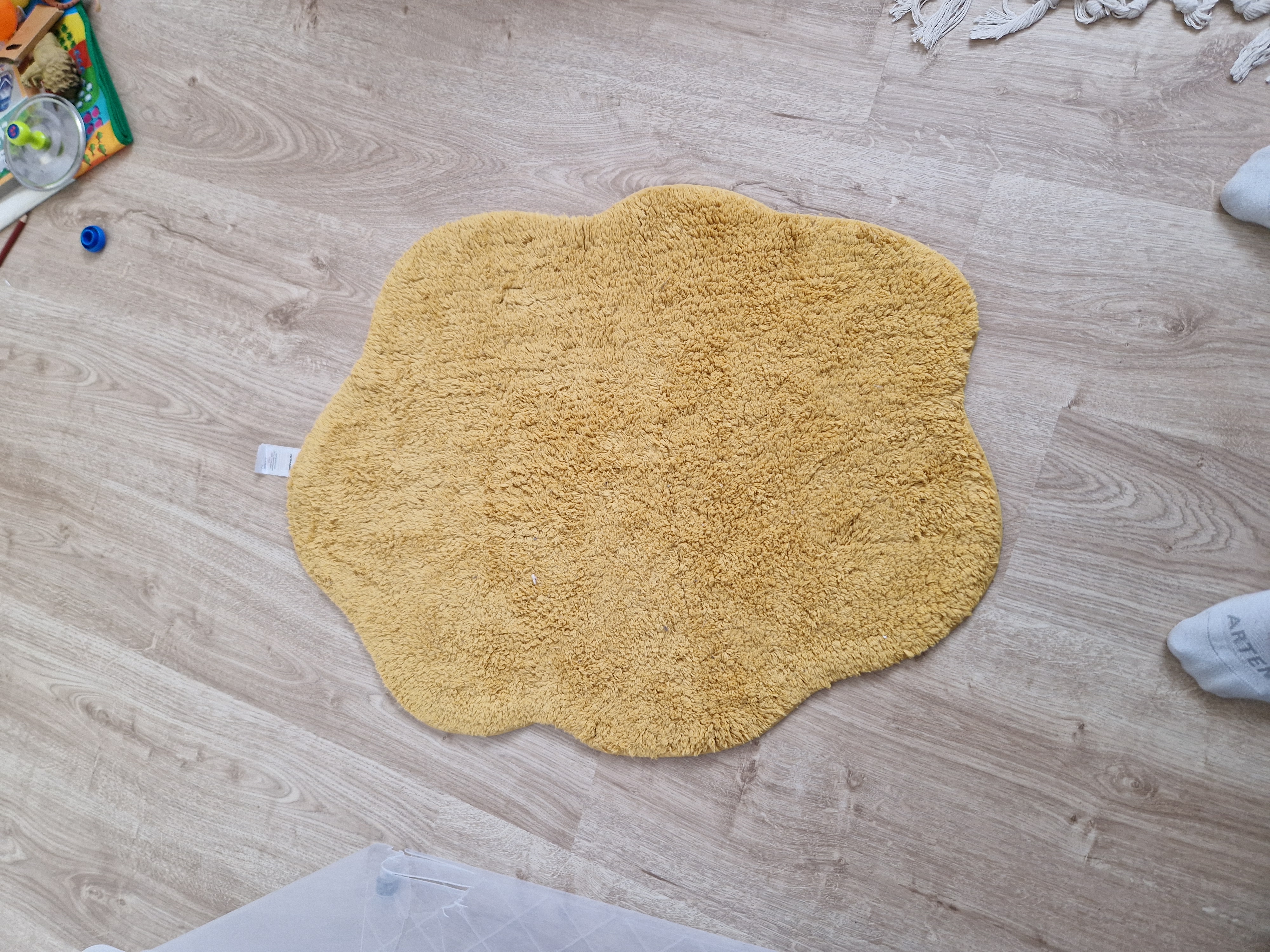 Tapis de bain/chambre nuage Vertbaudet - Neuf/Étiq - Moutarde (75x55 cm)