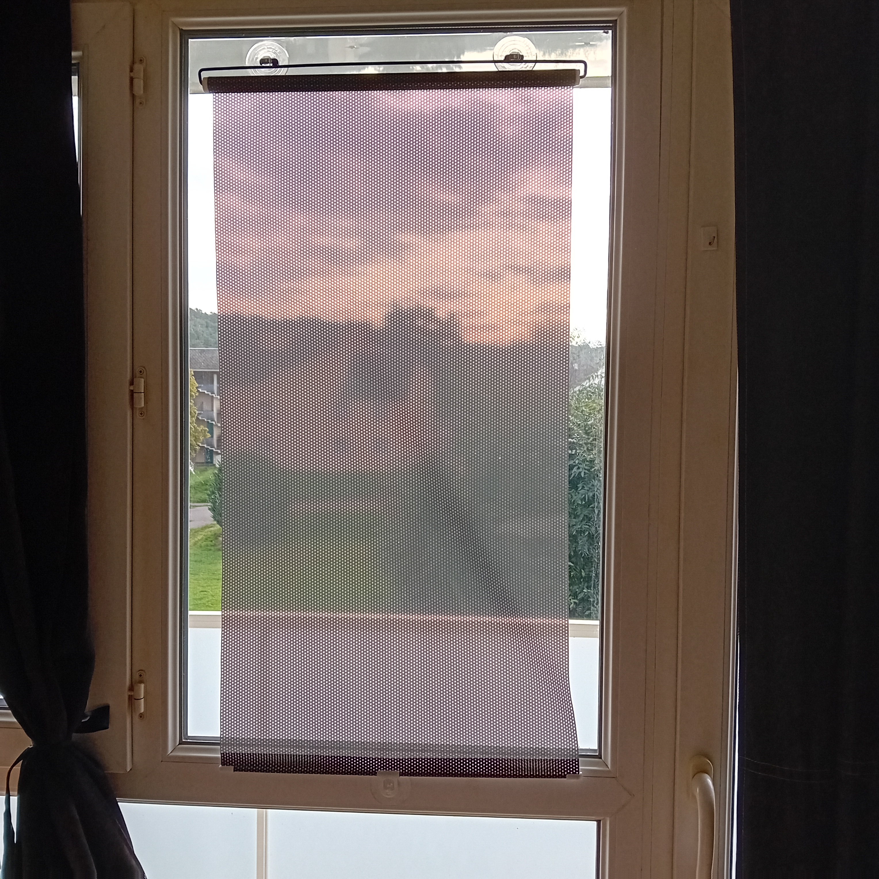 Faby27800 rideaux occultants enrouleur sans perçage avec 3 ventouses