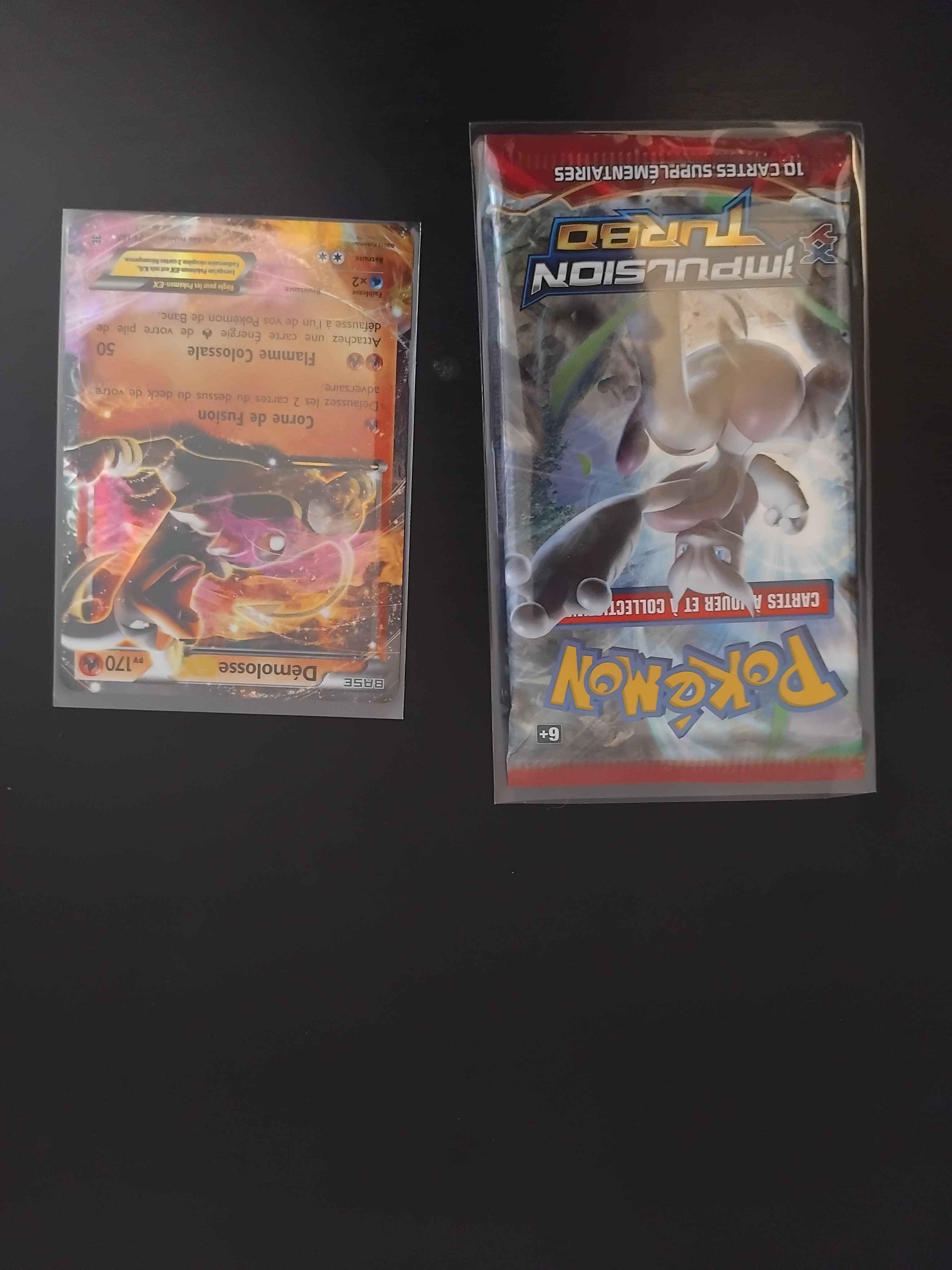 Booster Impulsion Turbo Méga mewtwo X + Démolosse ex impulsion turbo