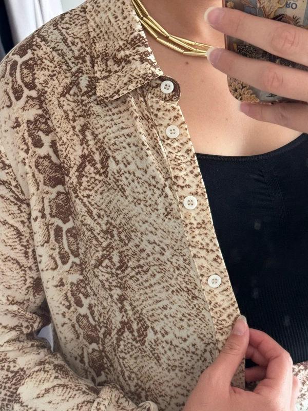 Ensemble chemise pantalon motifs PrettyLittleThing - photo numéro 3