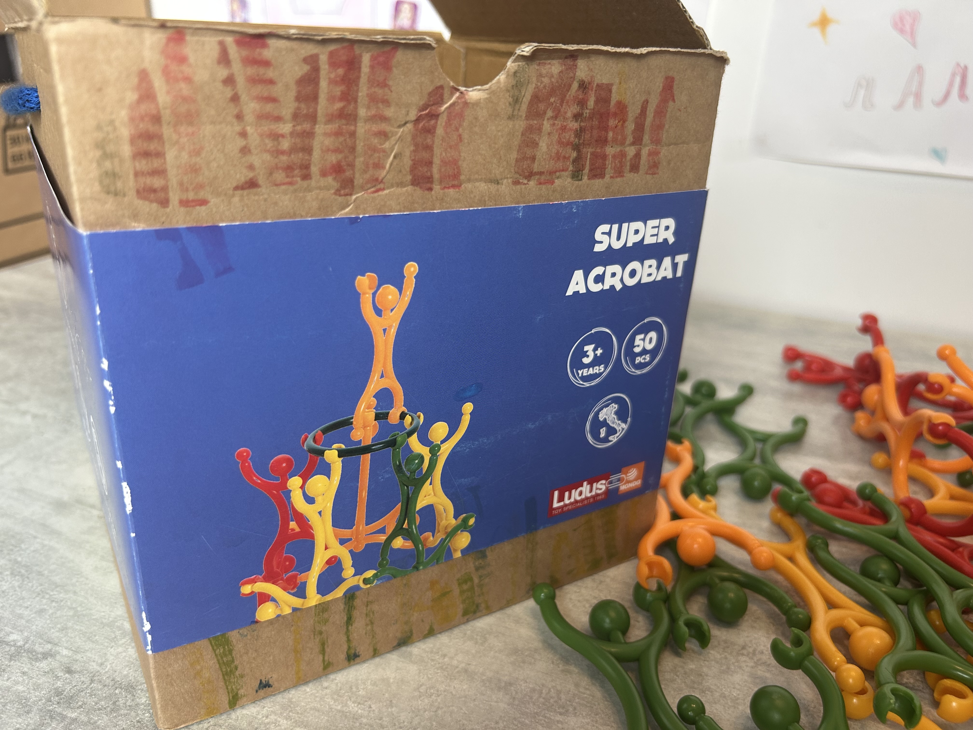 jouet de construction avec personnages super acrobate  jeu complet - photo numéro 2
