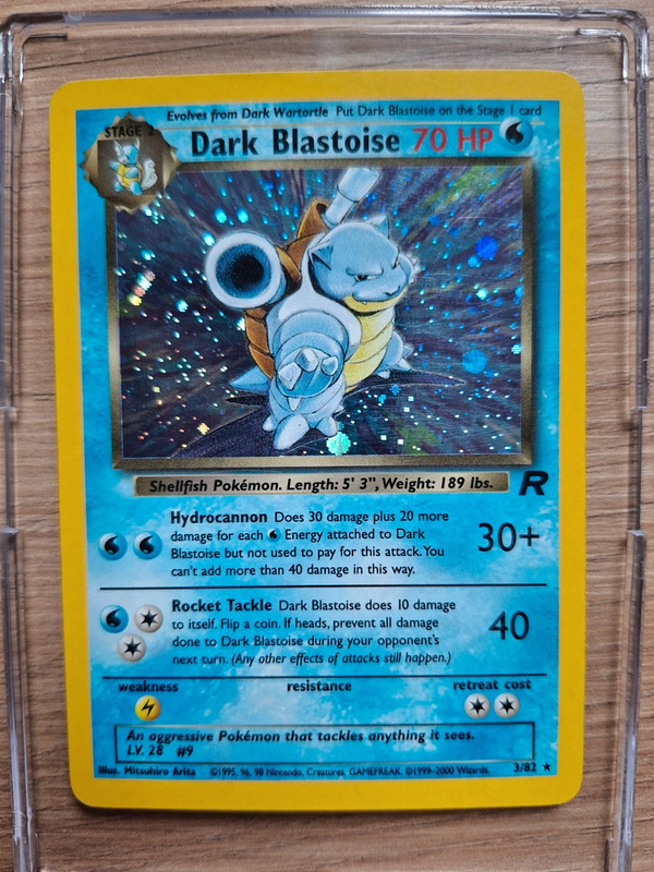Pokémon 🌹 : Card Dark Blastoise 3/82 Holo Exc-NM US 🔥