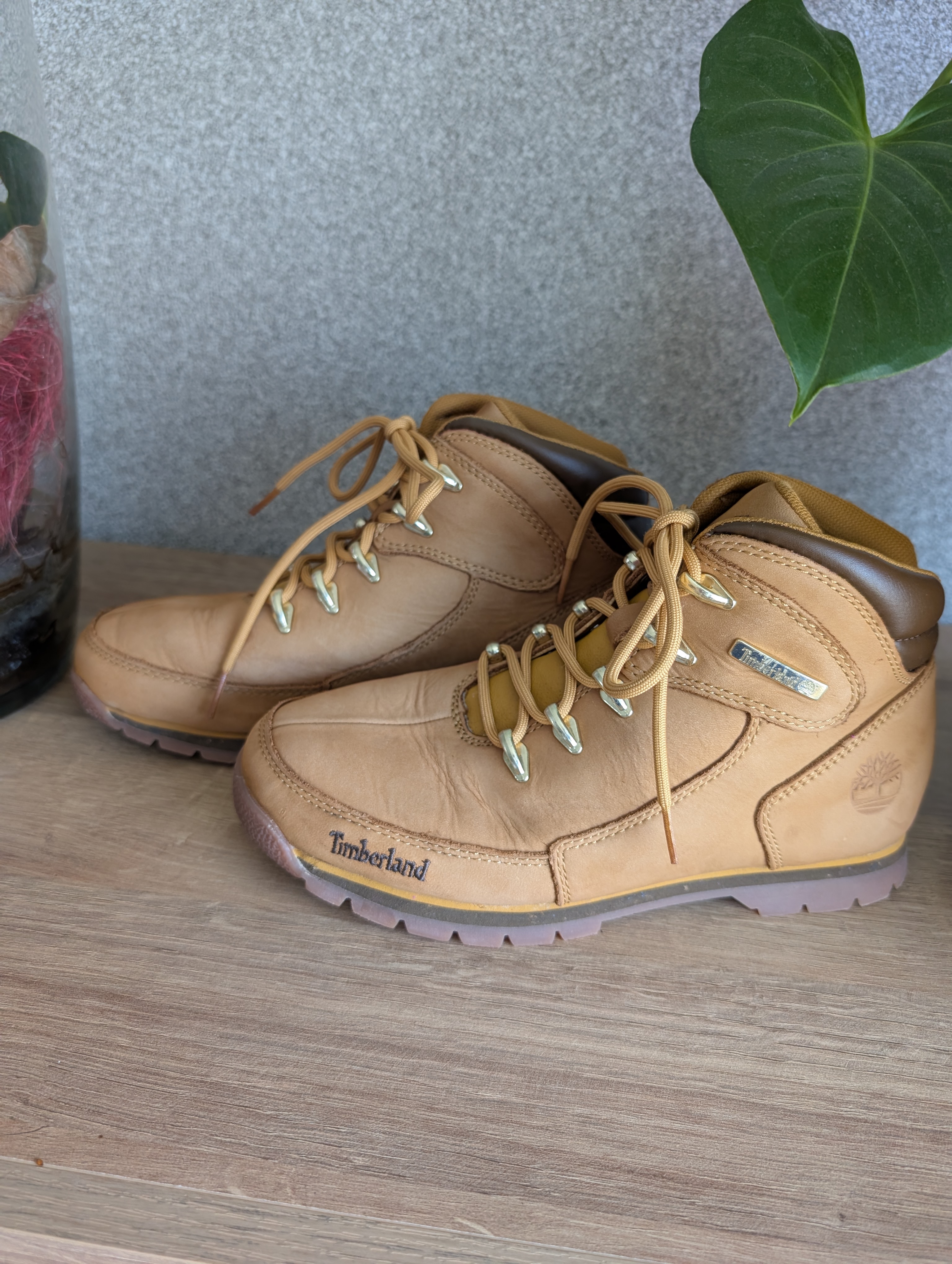 Timberland Mixte Euro Rock Mid Wheat Nubuck, Bottines