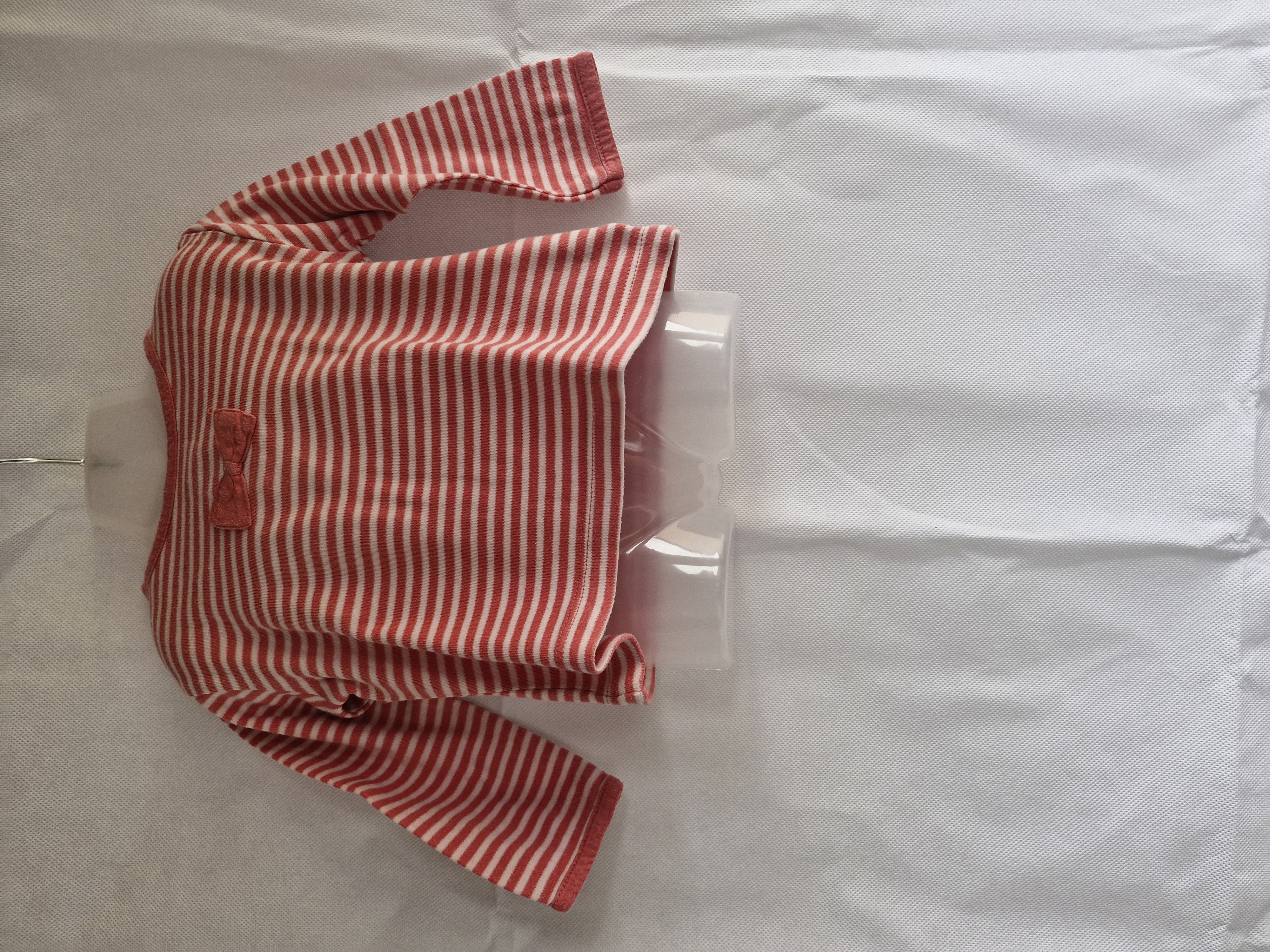 Pull fille 9 mois Tissaia Blanc Rose