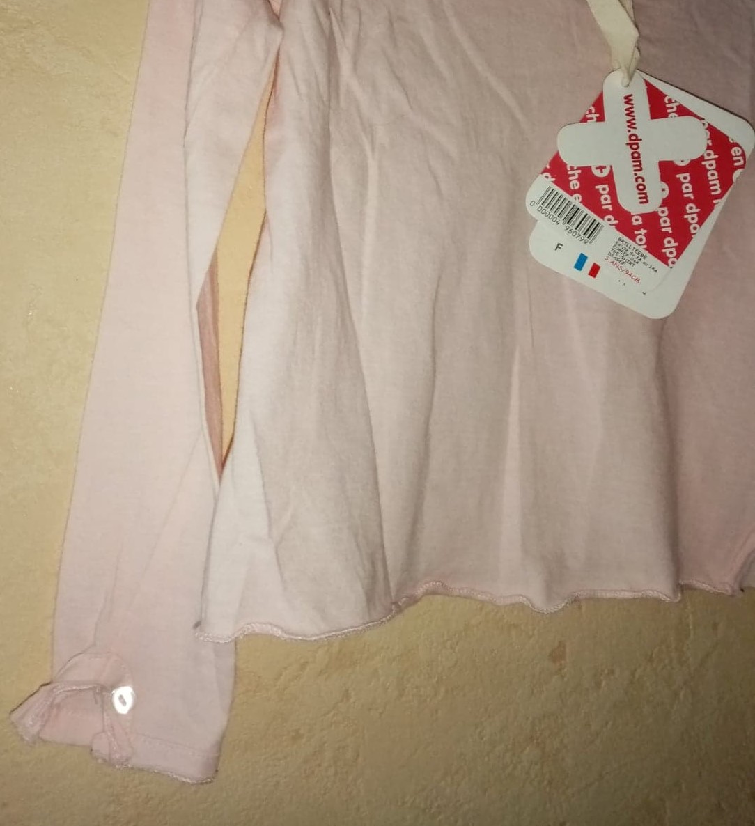 tee shirt rose pâle fille 3 ans - photo numéro 7