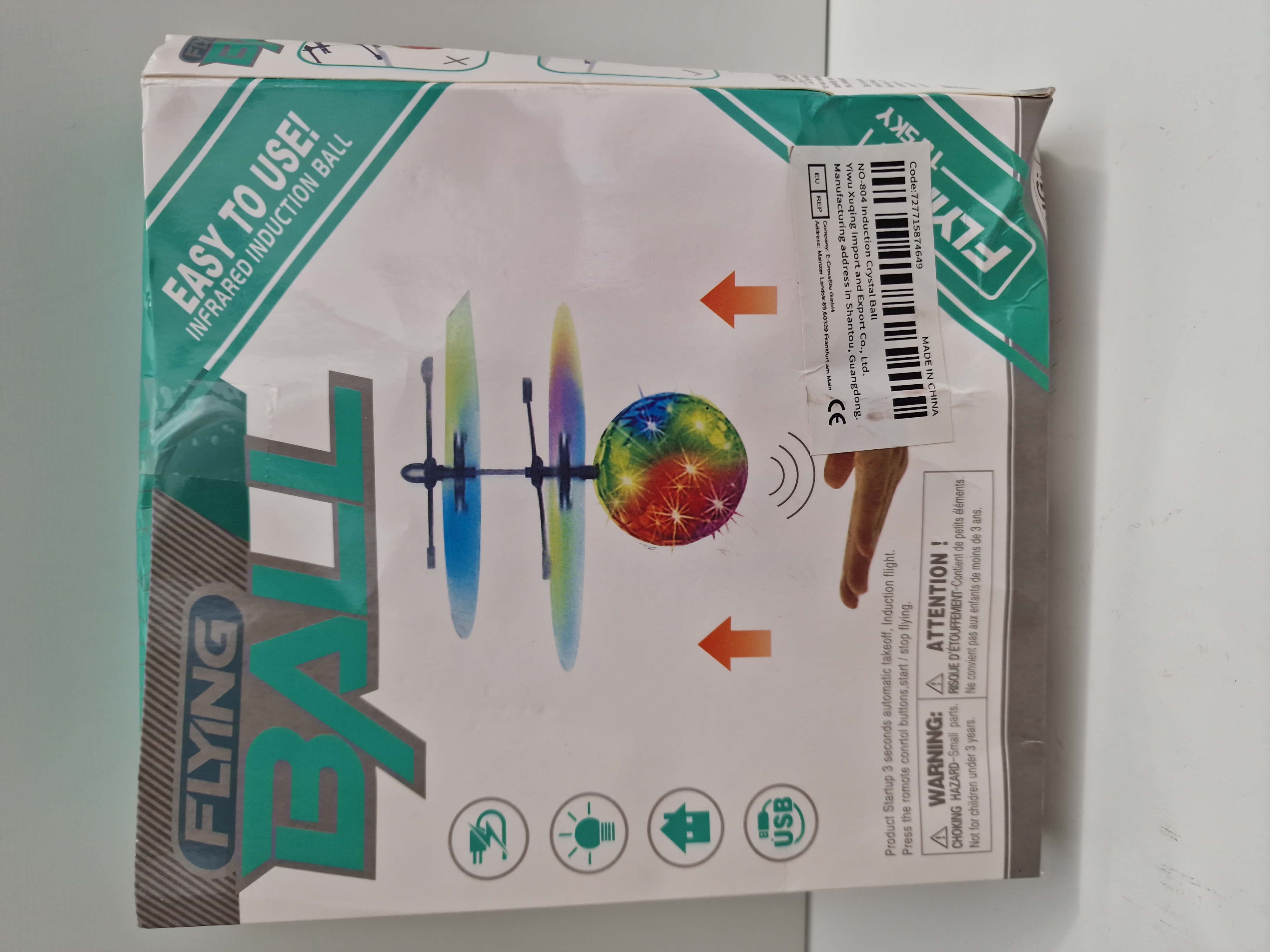 Drone Balle Led Balle Induction Infrarouge Flying Led Ball Induction Ball - photo numéro 3