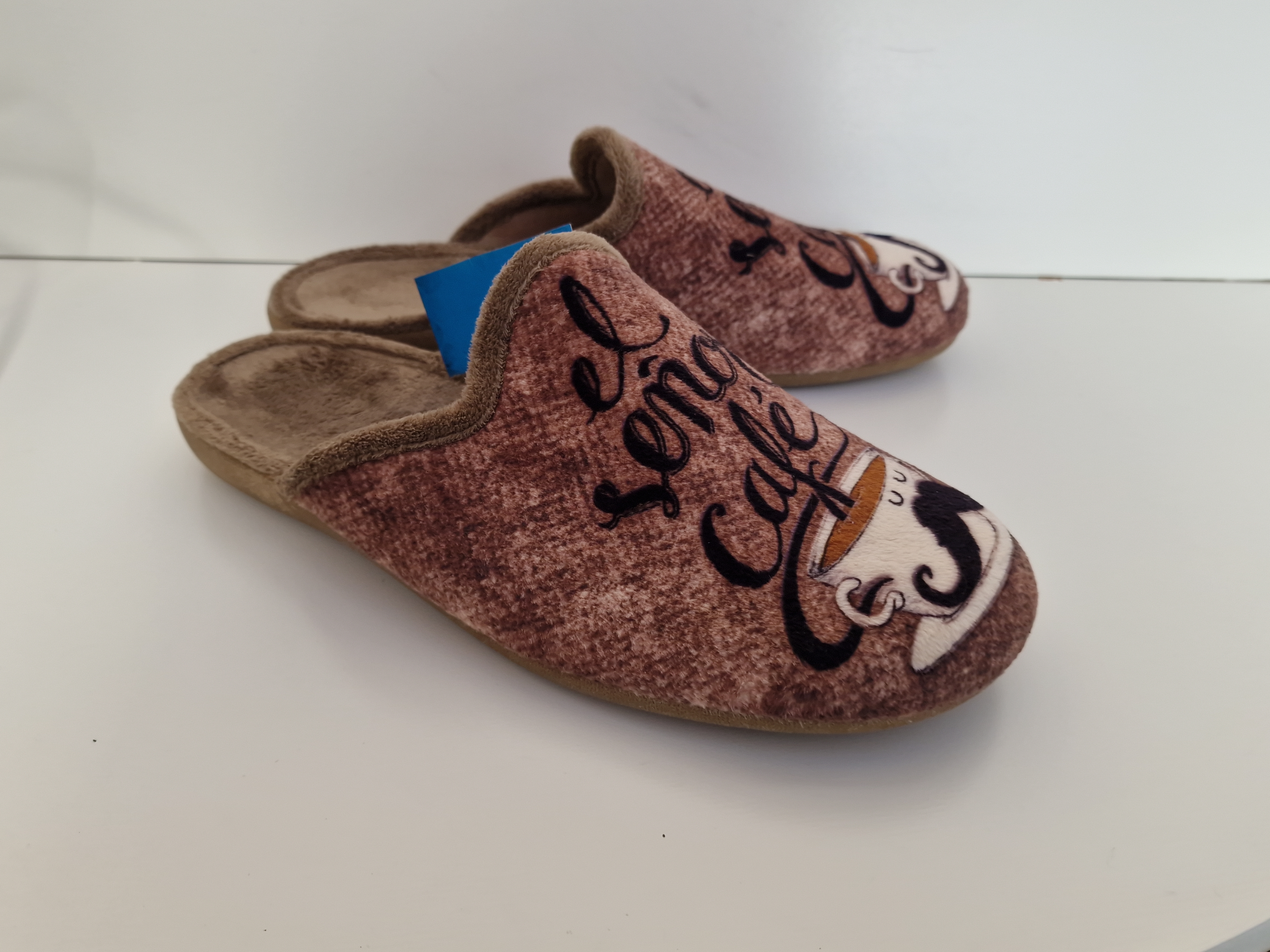 Mules Pantoufles El Señor Café Marron Noir - photo numéro 5