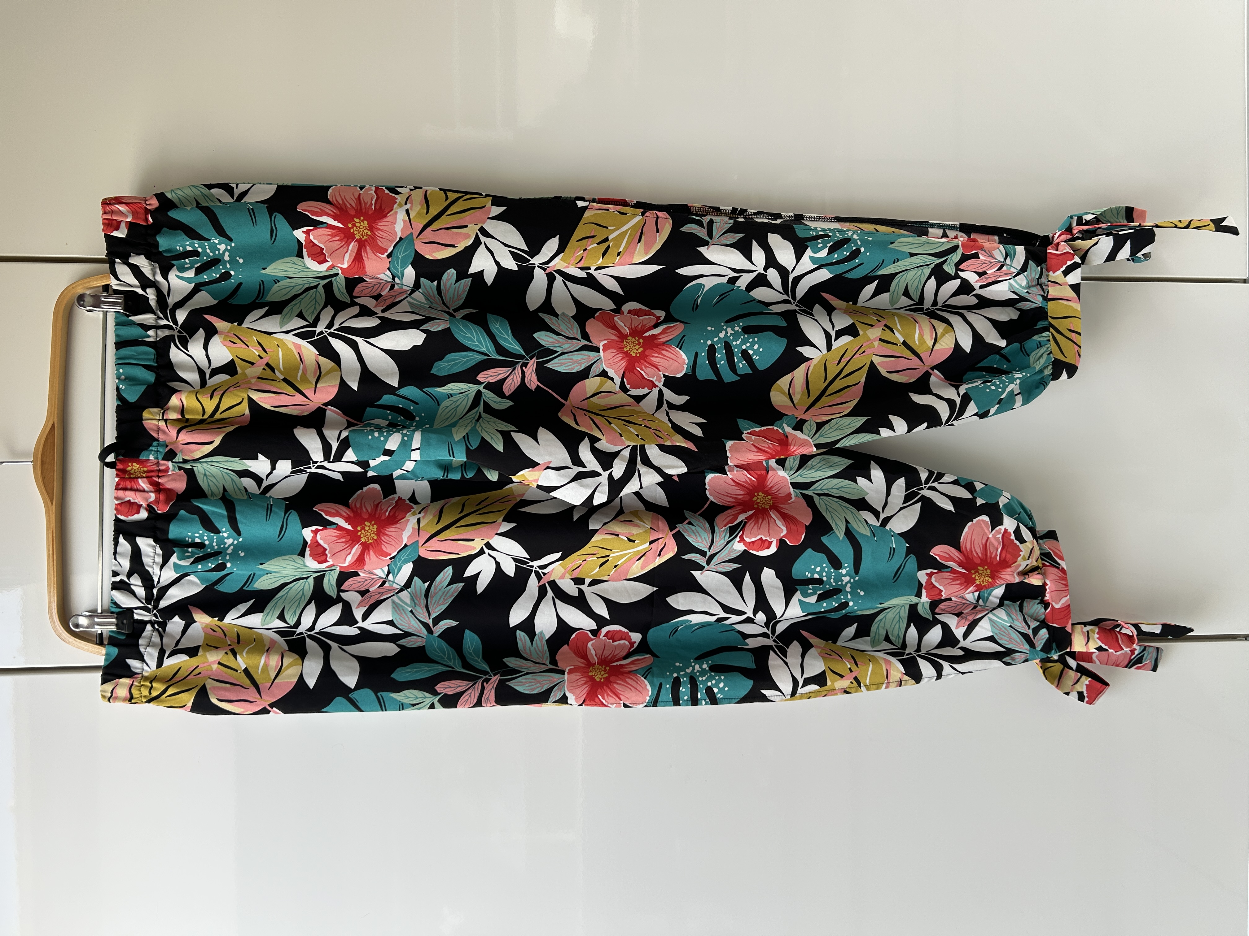 Pantalon fluide élastique fleuri fendu au jambes Joress Curve - Taille 3XL - photo numéro 4