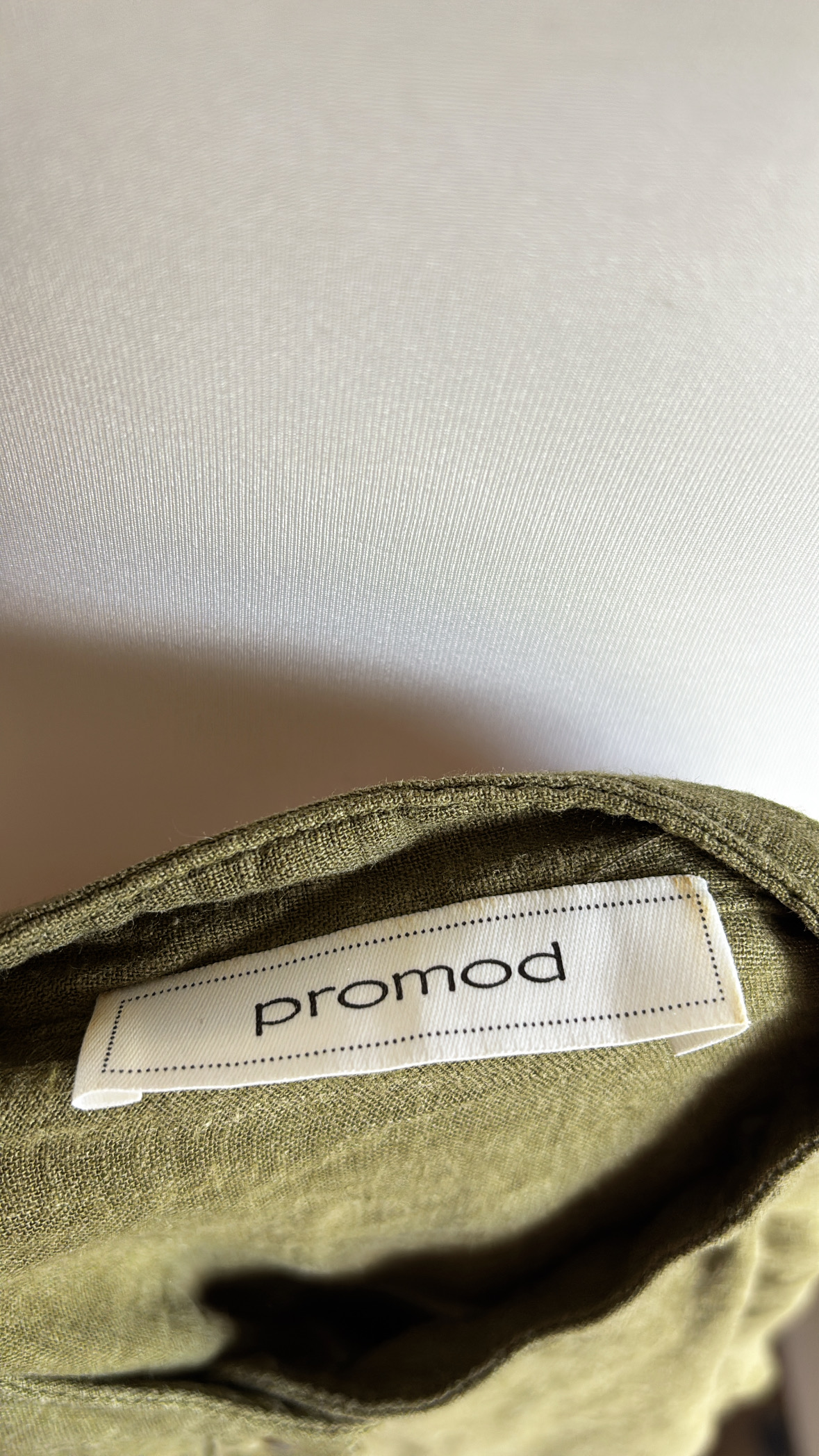 Robe chemise kaki Promod T36 - photo numéro 4