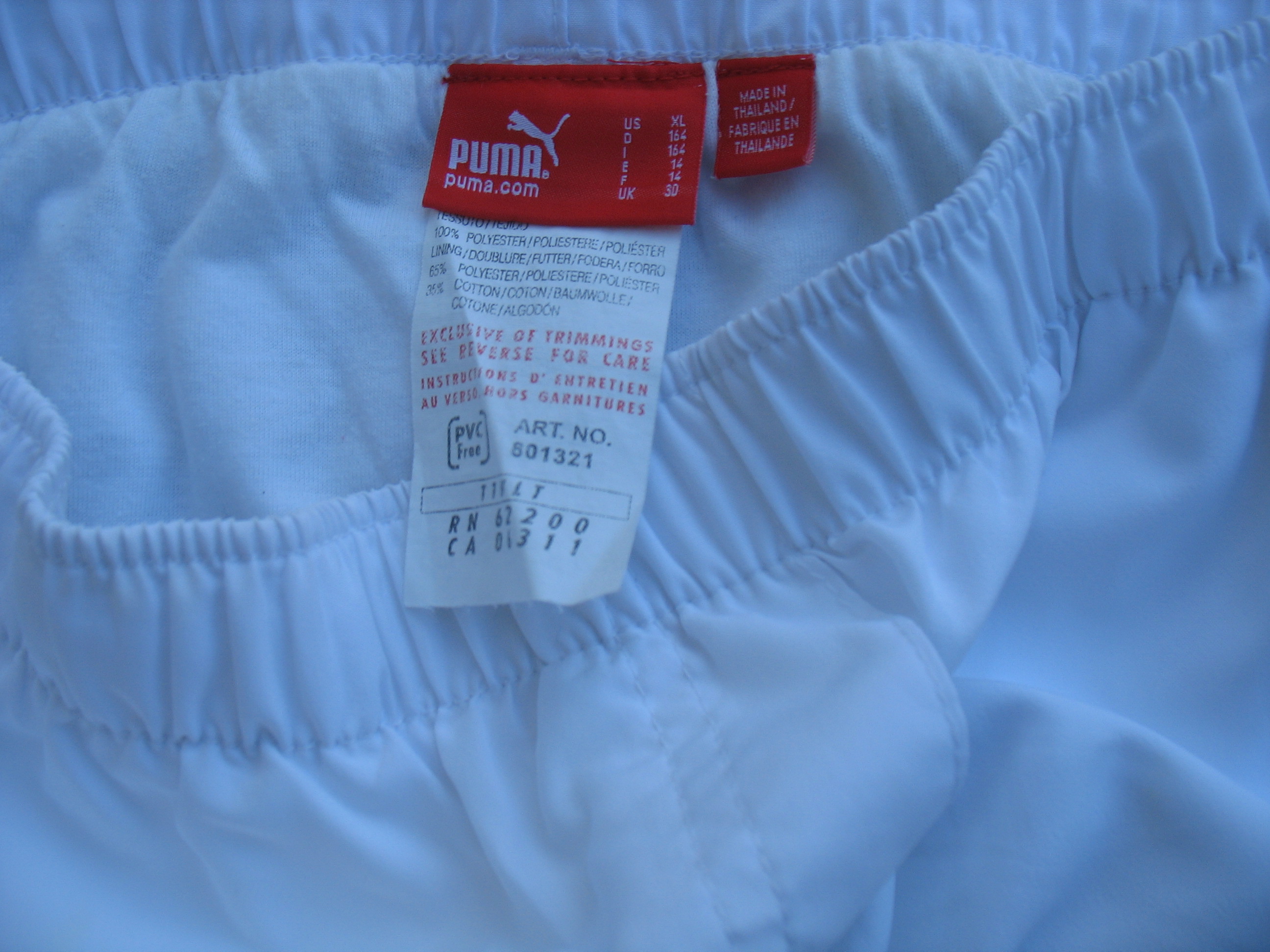 PANTACOURT BLANC FILLE "PUMA" - 14 ANS - n°03 - photo numéro 6