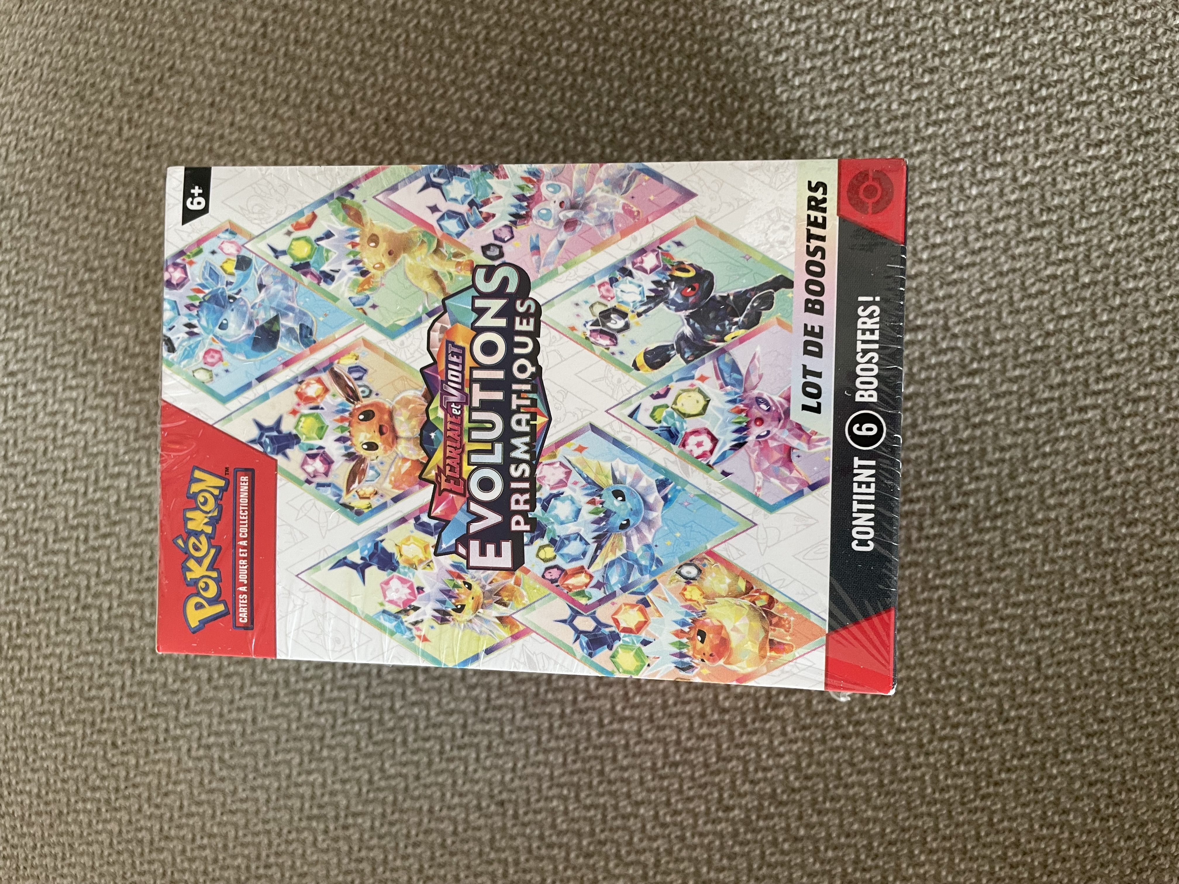 Pokémon Bundle 6 boosters EV8.5 Evolutions Prismatiques Fr Neuf