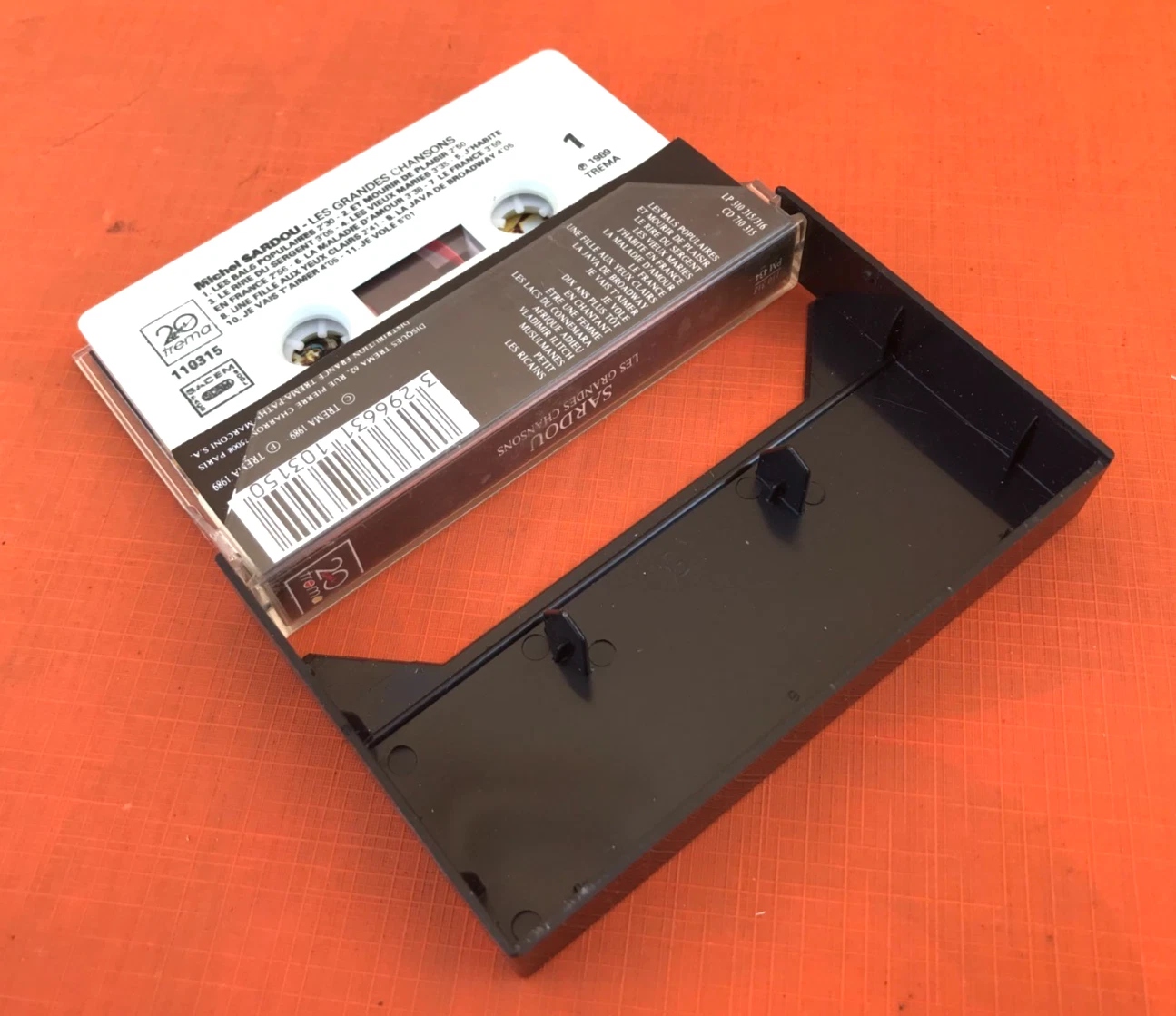 Cassette audio Michel Sardou    Les Grandes Chansons (1989) trema 110315 - photo numéro 3