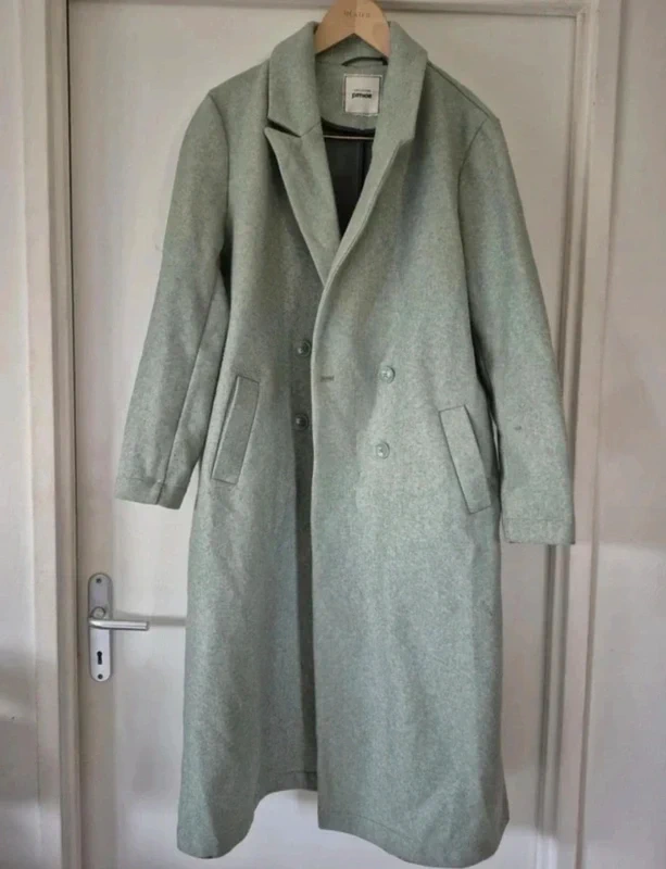 Manteau long vert pimkie avec boutons et poches