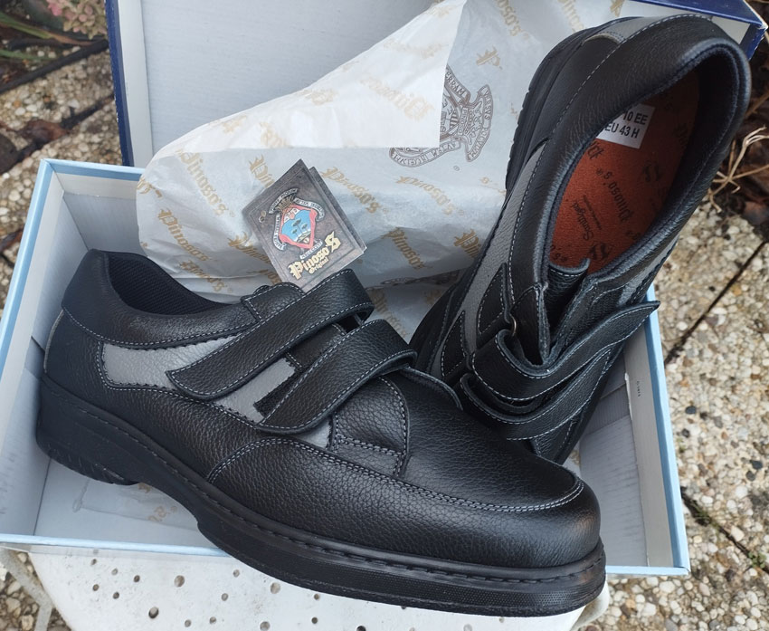 Chaussures homme cuir neuves Pinoso’s Pointure 43 Spécial pieds sensibles